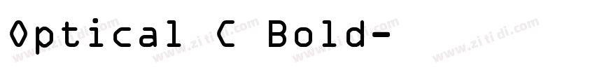 Optical C Bold字体转换